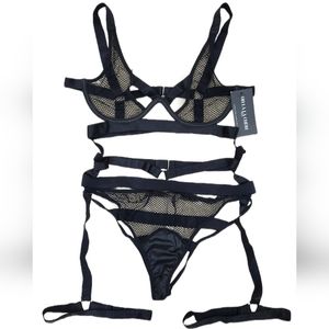 NWT Fishnet Lingerie Set